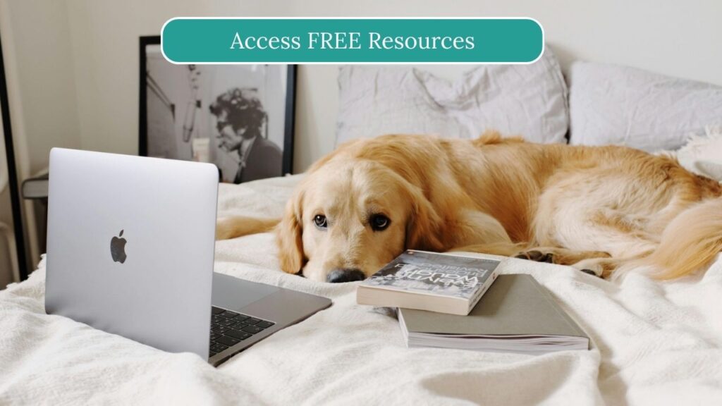 Access free resources through Your Happy Dog Coach